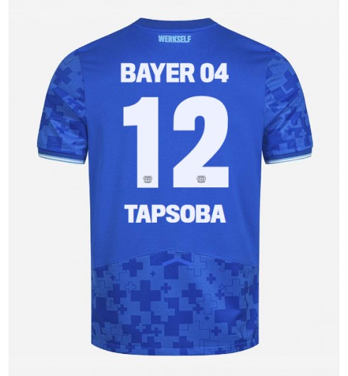 Moške Nogometnih dresov Bayer Leverkusen Edmond Tapsoba #12 Tretji 2025-26 Kratki rokavi Moške Nogometnih dresov Bayer Leverkusen Edmond Tapsoba #12 Tretji 2025-26 Kratki rokavi
